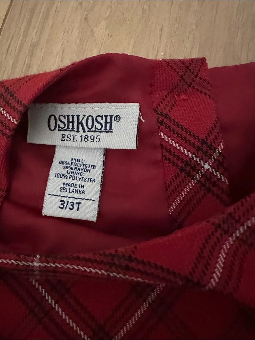 Oshkosh Girls Plaid Dress